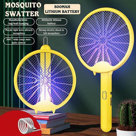 Electric Mosquito Swatter Two In One Rechargeable Household Mosquito