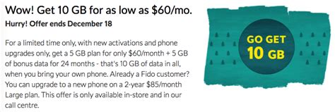 Rogers Fido Promo Canada Wide Calling Plan With Gb Data In Ab