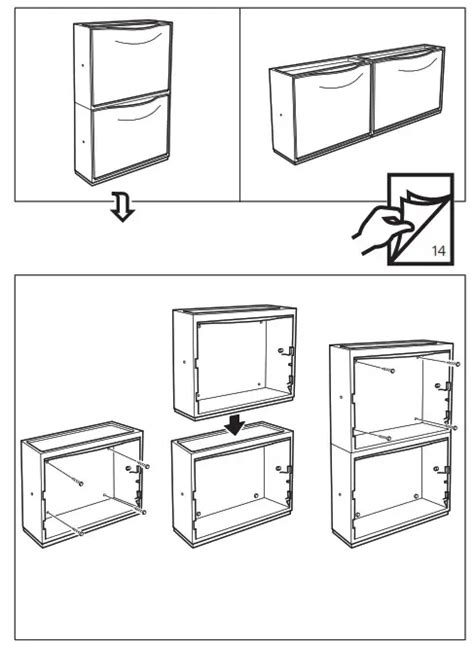 Ikea Trones 80397313 Shoe Cabinet Instruction Manual