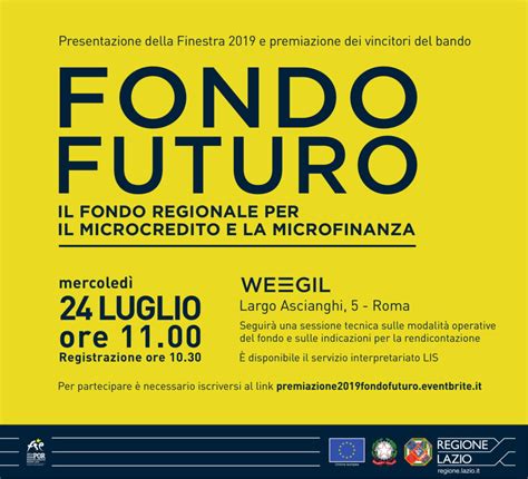 Presentazione Della Finestra E Premiazione Dei Vincitori Del Bando