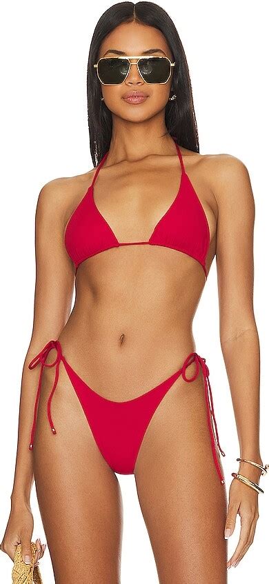 Indah Skylar Triangle Bikini Top ShopStyle Two Piece Swimsuits