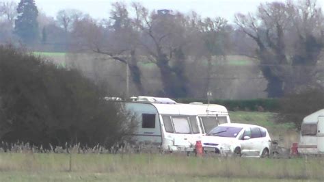 More Travellers Caravans At Burwell Fen Cambs Uk 16dec15 1115a Youtube