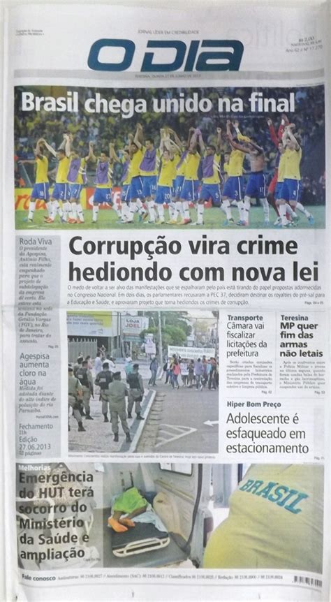 Confira As Principais Notícias Do Jornal O Dia Desta Quinta 27