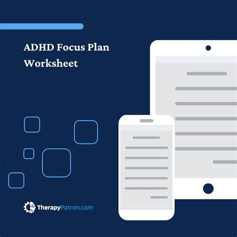 Adhd Focus Plan Worksheet Editable Fillable Printable Pdf