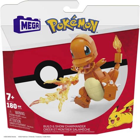 Mega Construx Pok Mon Construye Y Muestra Charmander Juguettos