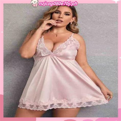 Plus Size Women Pajamas Sexy Lingerie Set Silk Satin Sleepwear Nighties Nightgown Silk Robe Bath