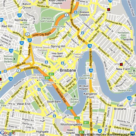 Printable Map Of Brisbane