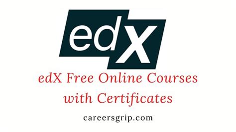 edX Free Online Courses with Certificates 2023 - Careers Grip