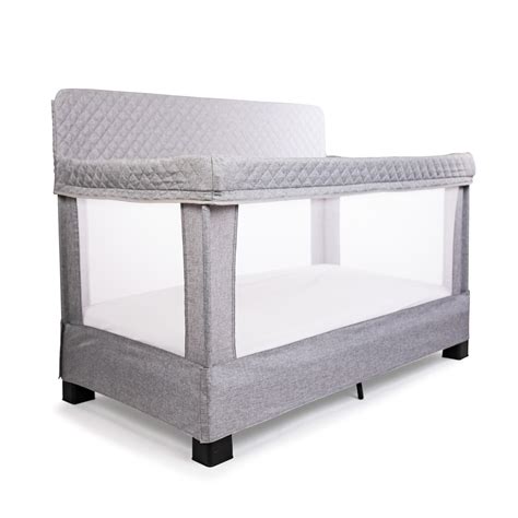 Baby Delight Horizon Full Size Mesh Crib Gray