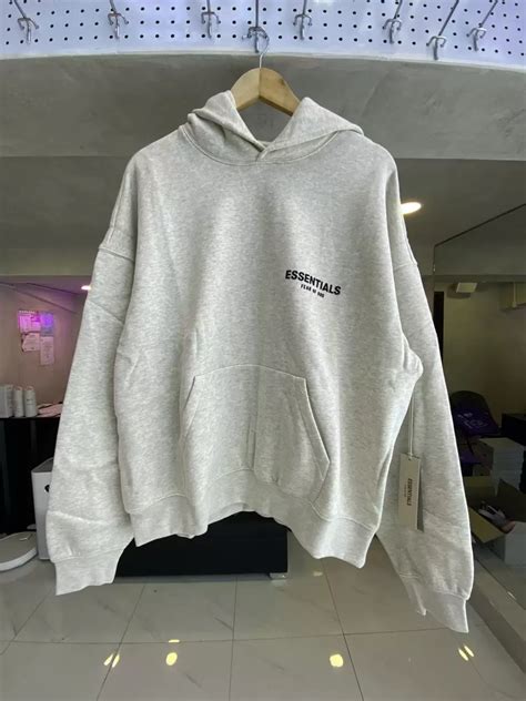 Fear Of God Essentials Ss22 Core Light Oatmeal Hoodie Aftermarket