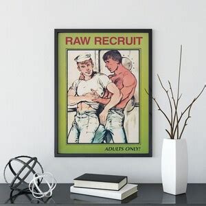 Gay Art Pulp Cover Art Gay Illustration LGBTQ Queer Art Print Gay Poster Vintage Poster
