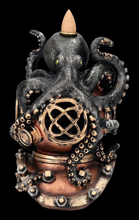 Backflow Incense Burner Octopus On Diving Helmet Figuren Shop De