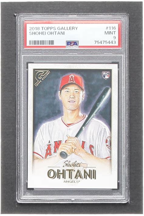 Shohei Ohtani Topps Gallery Rc Psa Pristine Auction