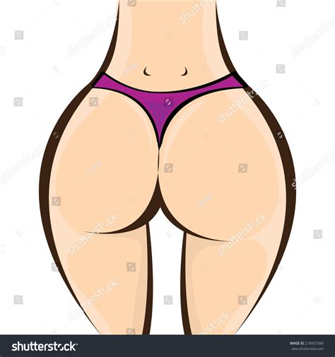 Sexy Woman Ass Vector Illustration Stock Vector Royalty Free Shutterstock