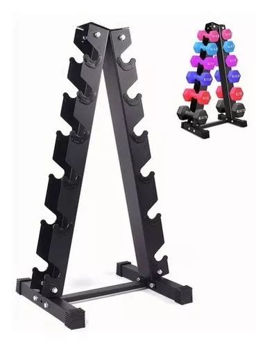 Rack De Mancuernas Soporte Estante De Pesas Para 6 Pares Gym Meses