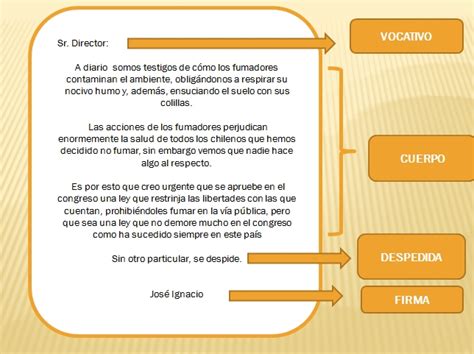 Estructura Carta Al Director Ejemplos Images Images And Photos Finder