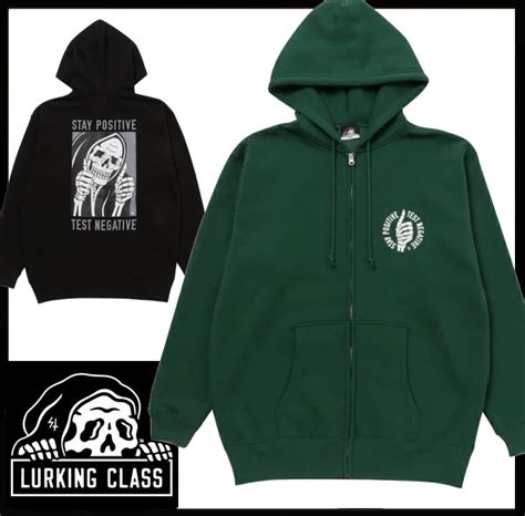 楽天市場LURKING CLASS ラーキングクラス STAY POSITIVE ZIP HOOD スケッチータンク SKETCHY