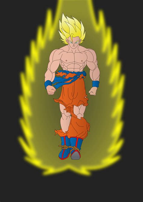 Super Saiyan Goku By Amberpoppitt On Deviantart