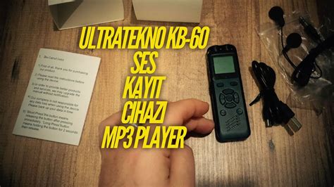 ULTRATEKNO 16 Gb Dijital Ekranlı Ses Kaydedici Kulaklık Mikrofonlu