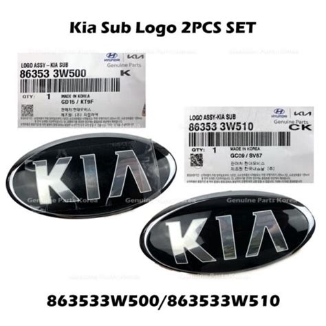 Genuine Kia Sub Logo Pcs Set W W For Kia Sportage