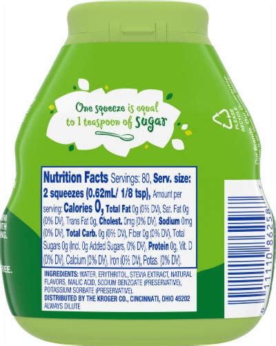 Kroger Stevia Zero Calorie Liquid Sweetener Blend Fl Oz Kroger