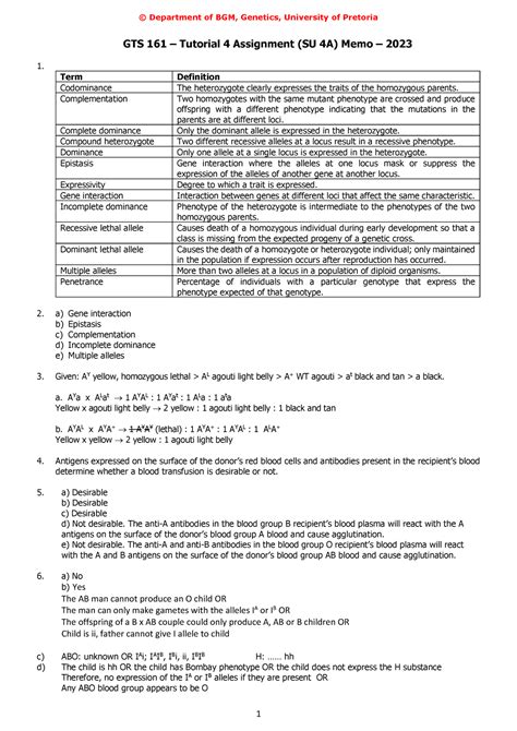 Tutorial Memo Practical Department Of Bgm Genetics