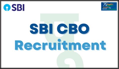 Sbi Cbo Recruitment Notification Pdf Exam Date Vacancy