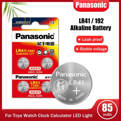 4pcs Panasonic Lr41 192 Ag3 G3a Sr41 L736 92a 392a 15v Button Coin Cell For Clock Watch