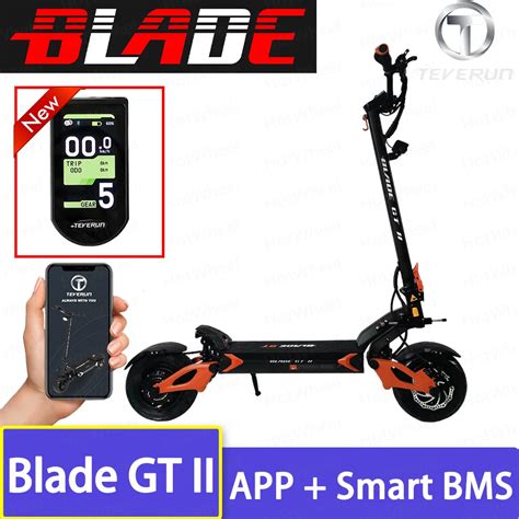 Patinete El Ctrico BLADE GT II De 11 Pulgadas Scooter Con Motor Dual