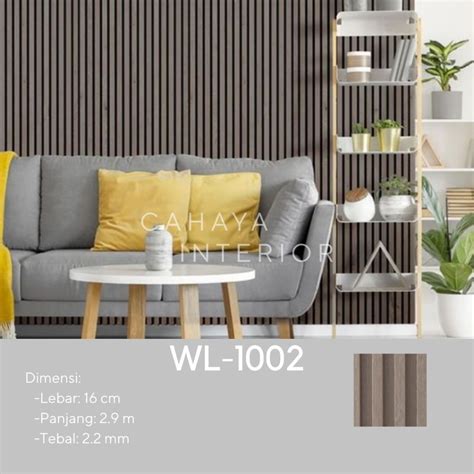 Jual Dinding Wall Panel Dinding Wallpanel Wl 1002 Ukuran 16 Cm Shopee