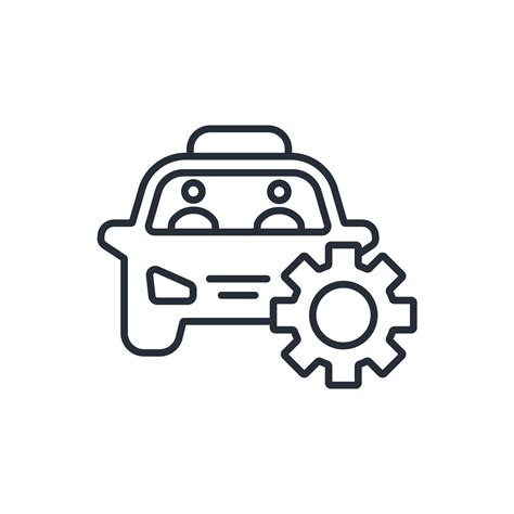 automotive engineering icon. .Editable stroke.linear style sign for use