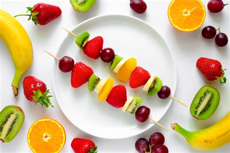 Brochetas De Frutas Un Postre Ideal