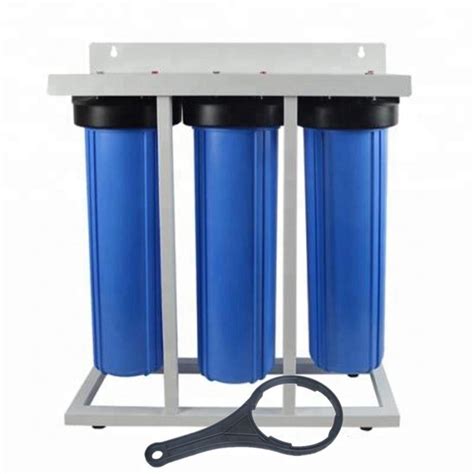 Plastic Home Water Treatment Three Stage Filter Cartridge Housing PP