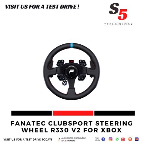 Fanatec Clubsport Steering Wheel R V For Xbox Sim Racing