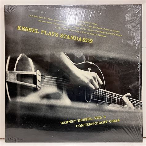 LP Barney Kessel Plays Standards Vol2 j35312 米オリジナル D5D4 黄Dg Mono バニー