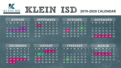 Klein Isd Calendar 2022 - Printable Word Searches