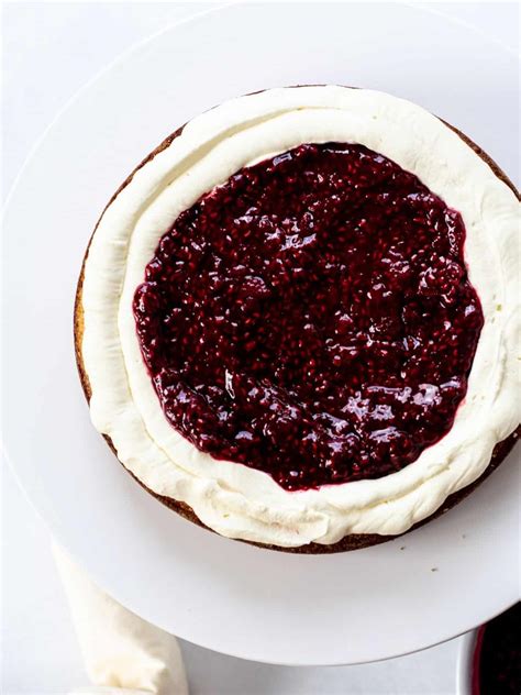 Raspberry Mascarpone Naked Cake Baking With Butter