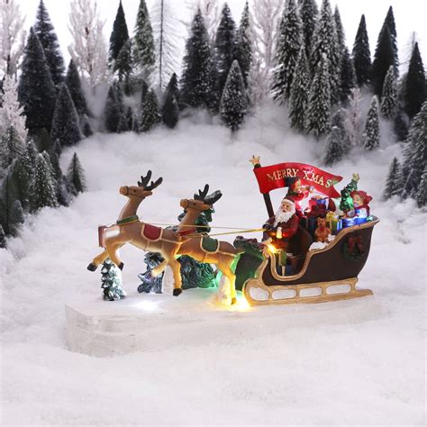 Luville Kerstdorp Miniatuur Kerstman In Slee L X B X Cm Bol