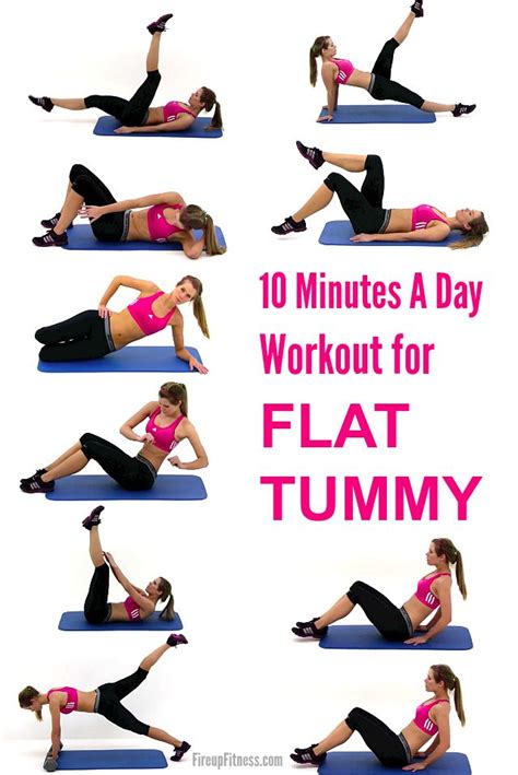 10 Minutes A Day Workout For Flat Tummy For Women Flat Tummy Workout