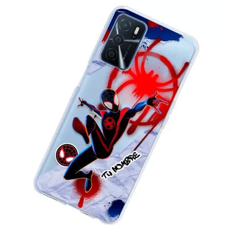 Funda Para Oppo Spiderman Miles Con Tu Nombre Cuotas Sin Inter S