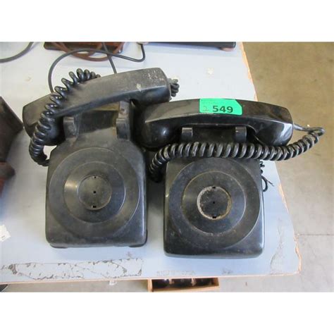 2 Vintage Desk Phones No Dials