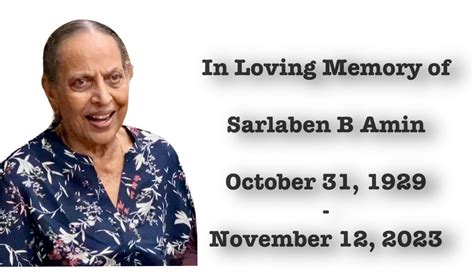 Live streaming in loving memory of Sarlaben B Amin on Friday November