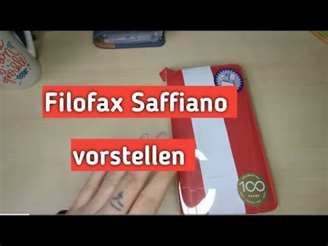 Kleine Vorstellung Meines Neuen Filofax Saffiano Youtube