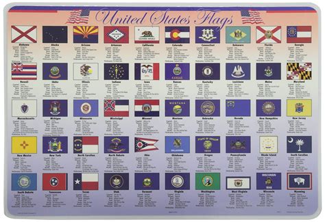 Flags of the 50 States Placemat | Next Level Prep