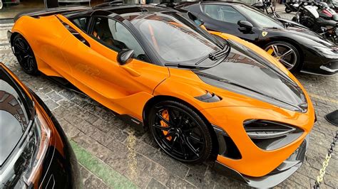 MCLAREN 765 LT NA COR PAPAYA SPARK EDIÇÃO LIMITADA MOTOR V8 BITURBO