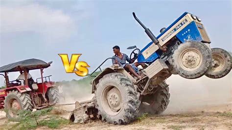 Mahindra Tractor Vs Swaraj Fe Tractor Tractor Racing Video