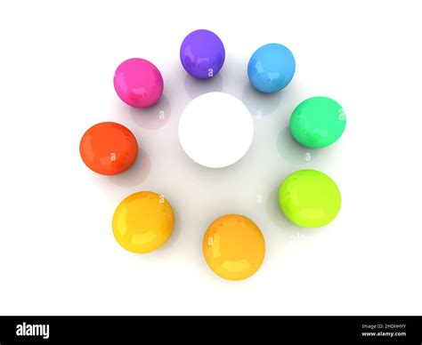 balls, color circle, spectrum, ball, color circles, spectrums Stock ...