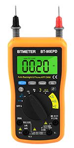 Btmeter Multimeter Bt Epc Auto Range Avometer Dmm Counts With