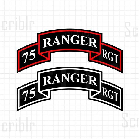 75th Army Ranger Regiment Scroll SVG Vector Cutfile Etsy Australia