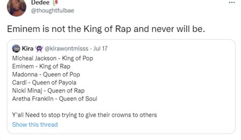 is eminem the King of rap ? : r/rap